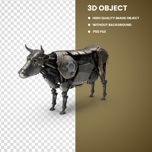 PSD vaca steampunk robot