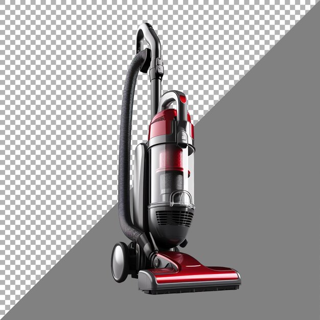 PSD vacuum cleaner contra um fundo transparente ai gerado