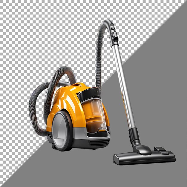 PSD vacuum cleaner contra um fundo transparente ai gerado