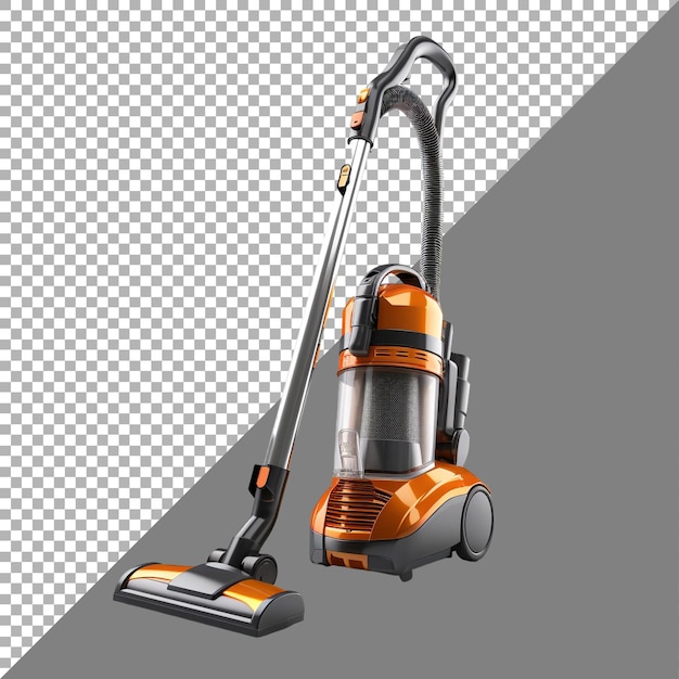 PSD vacuum cleaner contra um fundo transparente ai gerado