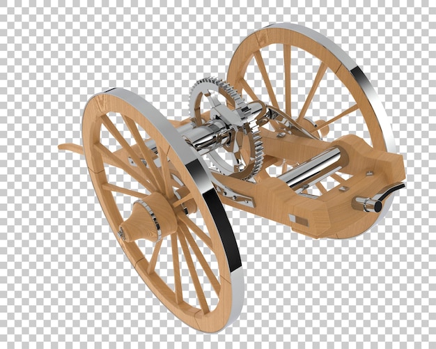 El vagón aislado en el fondo de la ilustración de renderización 3D