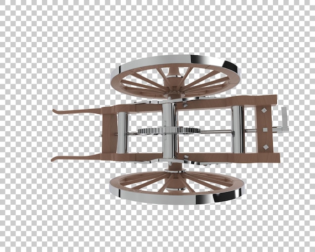 El vagón aislado en el fondo de la ilustración de renderización 3D