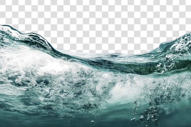 Vague d'eau de PNG sous l'eau vue sur l'océan vert profond loisirs en mer