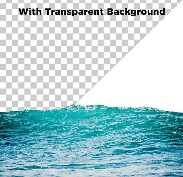 vagues de mer ou d'océan png psd isolées sur un fond transparent
