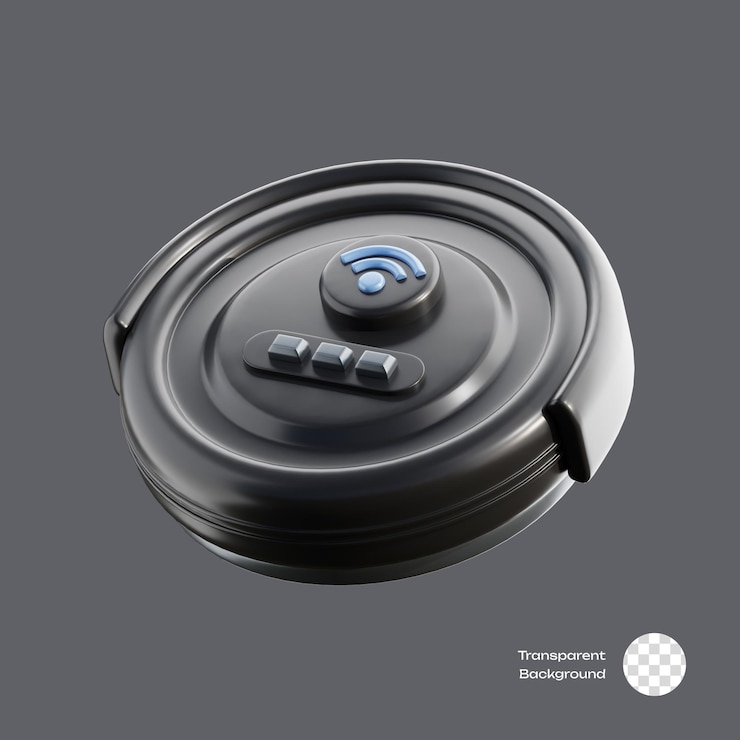 PSD vakuumroboter-smarthome-gerät 3d-symbol