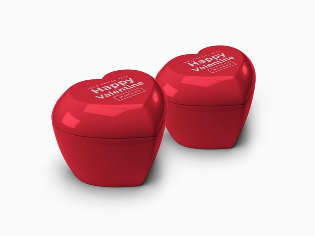 Valentine love heart container mit deckelmodell