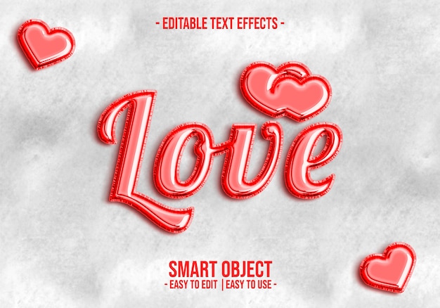 PSD valentine-text-style-effect