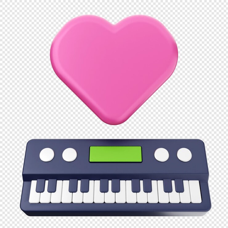 PSD los valentines en 3d aman la música