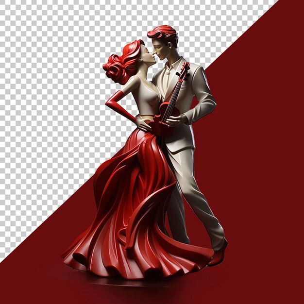 PSD valentinstag-dekoration png-illustration