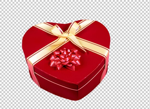 Valentinstag-Geschenkbox mit Blumen rot