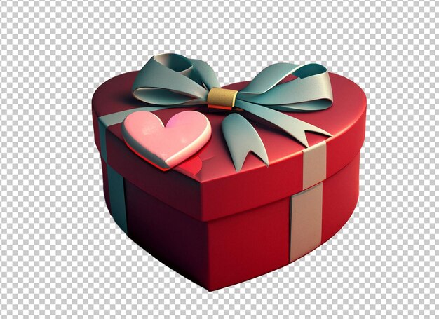 Valentinstag-Geschenkbox rot