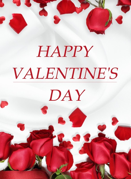 Valentinstag schöne Rose Blumenmarketing