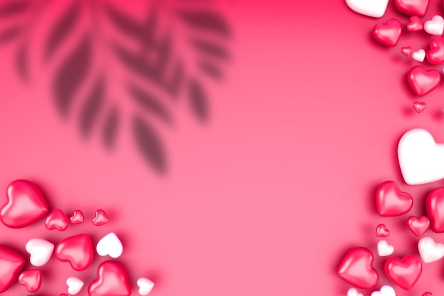 PSD valentinstag tapete schattenüberlagerung rosa farbe