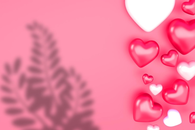 PSD valentinstag tapete schattenüberlagerung rosa farbe