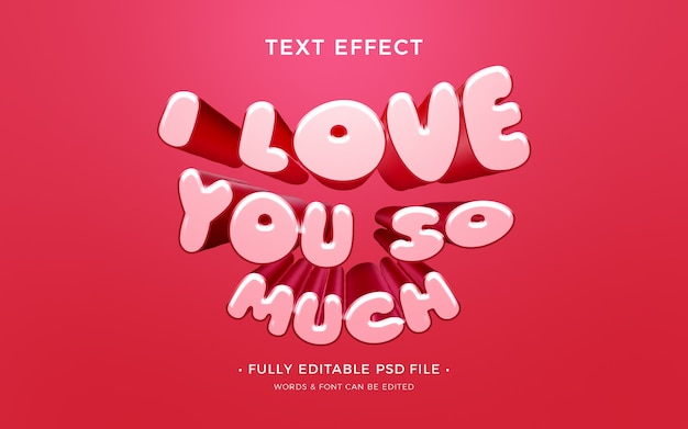 Valentinstagstext-Effekt
