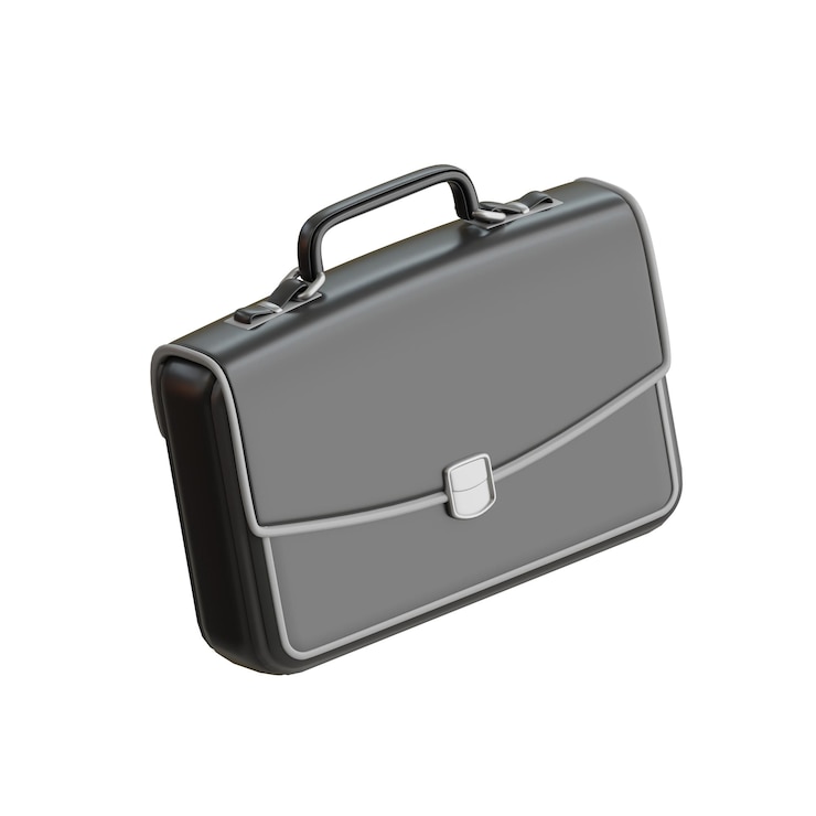 PSD valigetta 3d icon imprenditore valigetta 3d icona
