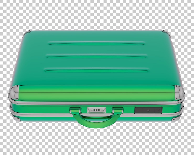 PSD valigia su sfondo trasparente 3d rendering illustrazione