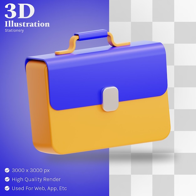 Valise Illustration 3d