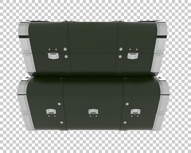 PSD une valise isolée sur un fond transparent illustration de rendu 3d