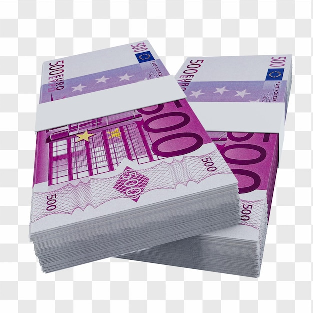 Valuta dell'Unione Europea Euro 500: Pila di banconote europee in euro