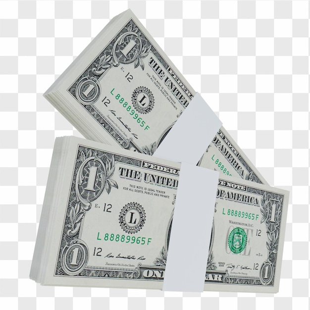 Valuta USA Dollaro 1: Pila di US Dollar banconota USA