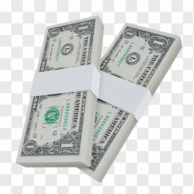 Valuta USA Dollaro 1: Pila di US Dollar banconota USA