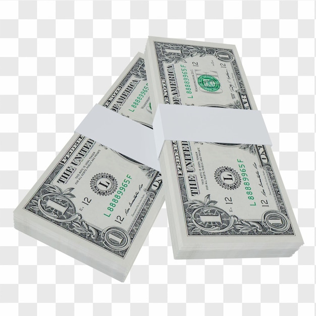 Valuta USA Dollaro 1: Pila di US Dollar banconota USA