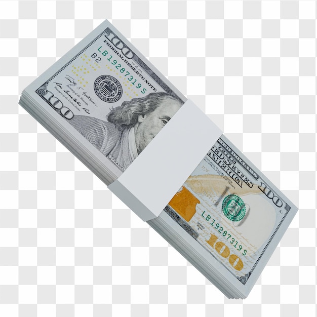 Valuta USA Dollaro 100: Pila di banconote USA Dollaro USA
