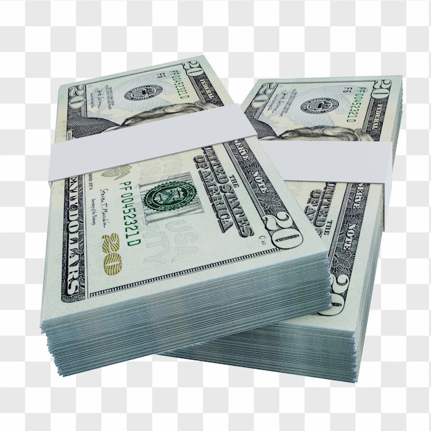 Valuta USA Dollaro 20: Pila di banconote USA Dollaro USA
