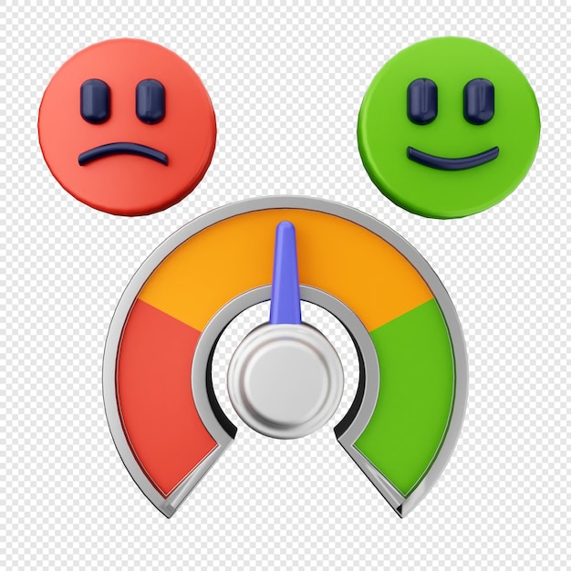 Valutazione del feedback 3d Soddisfazione del cliente