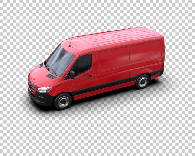 Van de carga isolado no fundo ilustração de renderização 3D