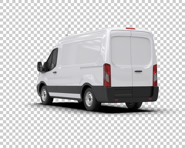 Van de carga isolado no fundo ilustração de renderização 3d