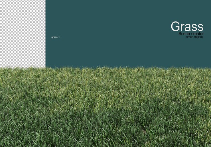 PSD variedad de diseños de césped y grava.