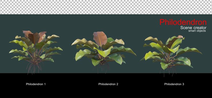 PSD variedad de filodendros