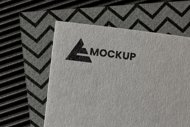 Variedade de mock-up de marca no cartão