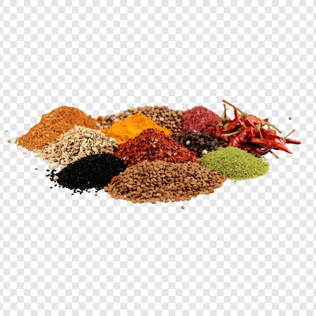 Variété d'épices et d'herbes