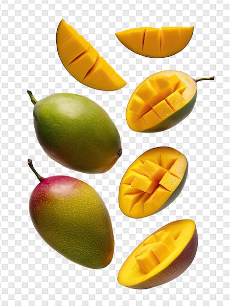 Une Variété De Fruits, Dont Un Jaune