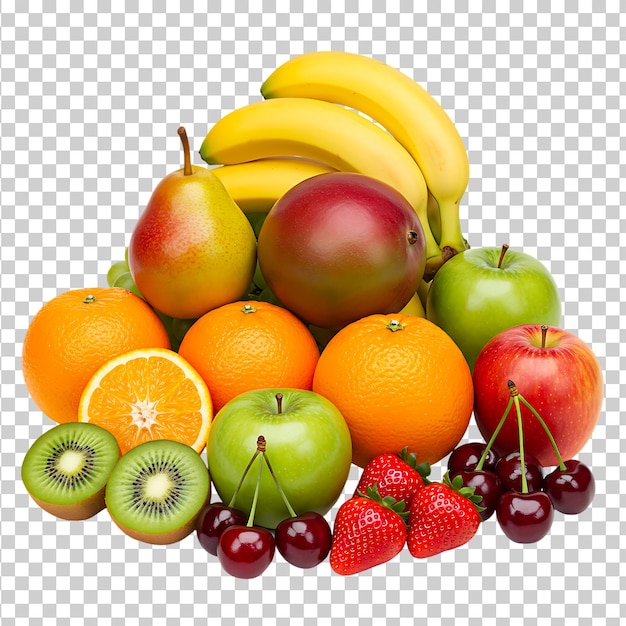 Une variété de fruits frais et colorés