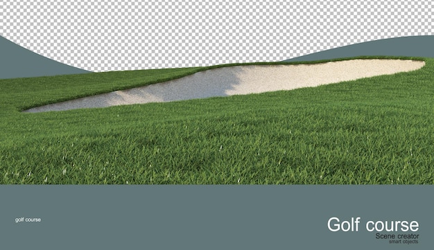Vários campos de golfe