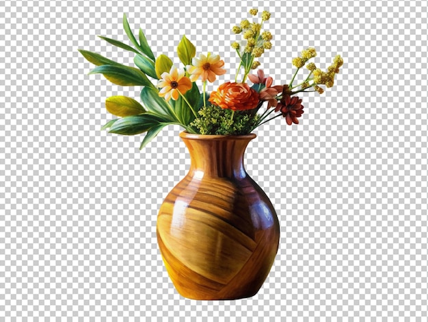 Vase Antique Avec Une Fleur