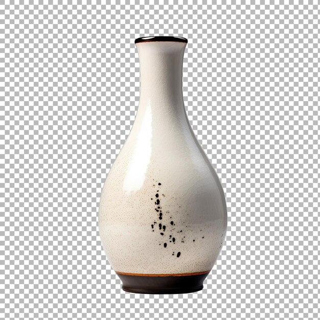 PSD vase de céramique japonais isolé sur un fond transparent