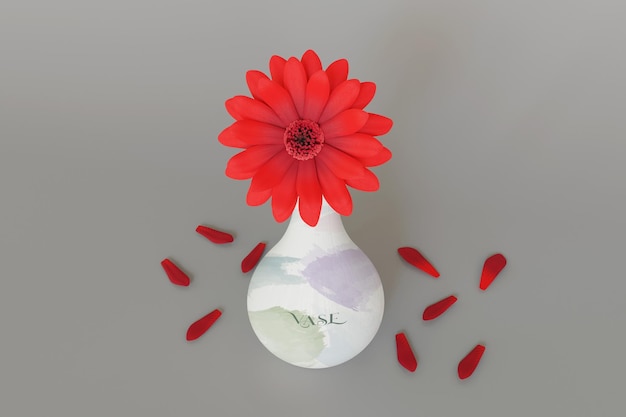 Vase-mockup-vorlage