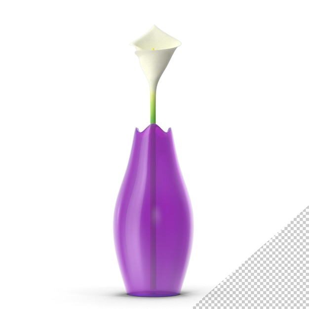 Vase Moderne Avec Fleur Png