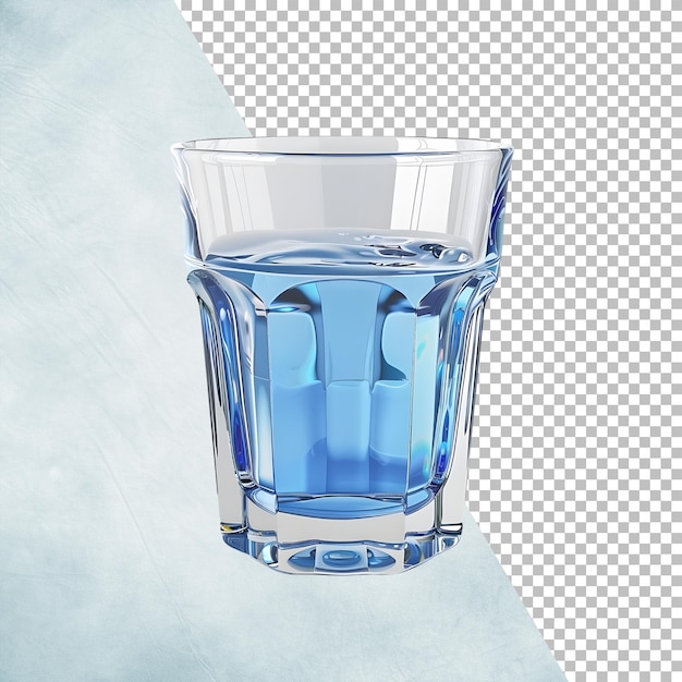 PSD vaso de agua aislado sobre un fondo transparente png