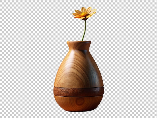 PSD vaso antigo com flor