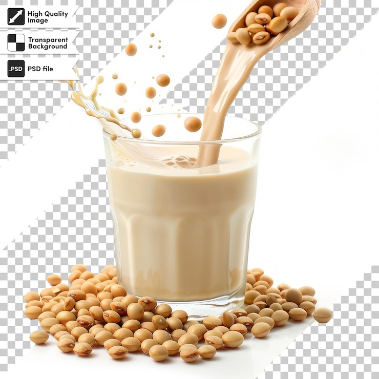 PSD un vaso de café con nueces y nueces en él