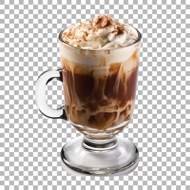 PSD un vaso de café con una tapa que dice chocolate caliente en él