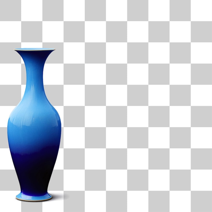 PSD vaso de cerámica azul