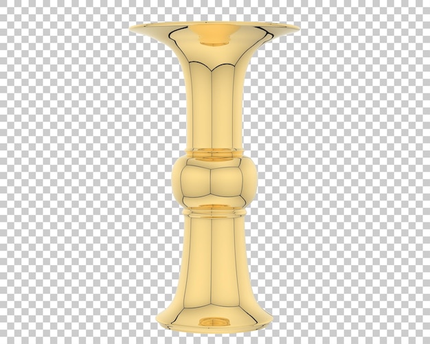 PSD vaso de decoração na ilustração de renderização 3d de fundo transparente