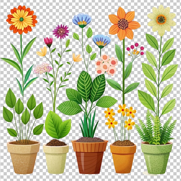 PSD vaso de flores png